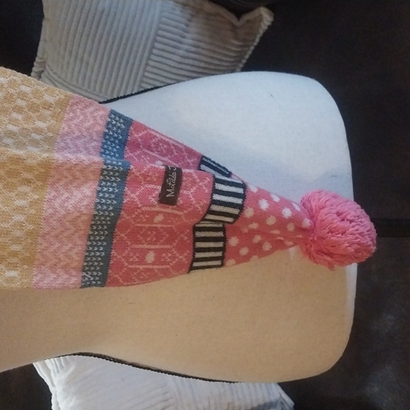 Matilda Jane Make Believe Pom Pom Knit Seasonal Soul Scarf One Size - Picture 3 of 6